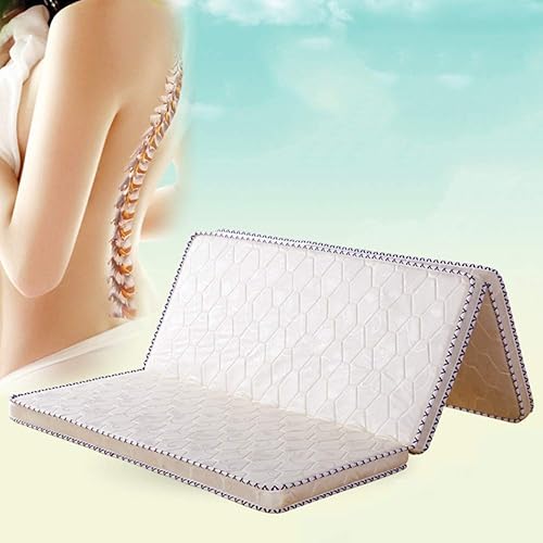 Miniatura 1 de Tatami - Colchón de tres pliegues, grueso 3e de palmera de coco ortopédica, alfombrilla de dormir de fibra de coco para dormir, sensación firme,