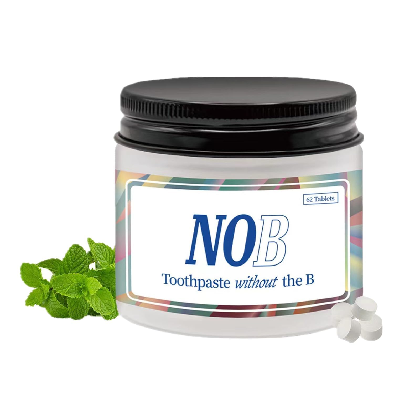 NALACALChewable Toothpaste Tablets, Flouride Free Toothpaste Tabs, Travel Sized Oral Care, Eco Friendly Vegan Dental Tabs for Brushing, Nano Hydroxyapatite Toothpaste, All Natural, Strengthen Teeth