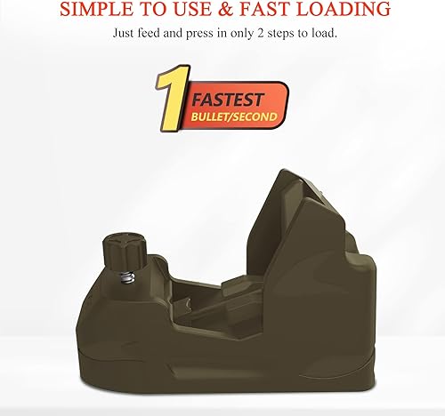 Miniatura 4 de Ludex - Cargador universal de velocidad de cargador para cargadores de pila individual y doble de 0.40S y W .45ACP .357Sig .380ACP 1911.