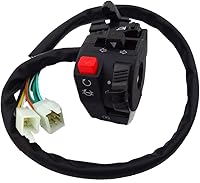 Vista 1 de TC-Motor Conjunto de interruptor de control de mango de 12 cables de 5 funciones con palanca de estrangulador para cuatrimoto chino de 4 ruedas ATV