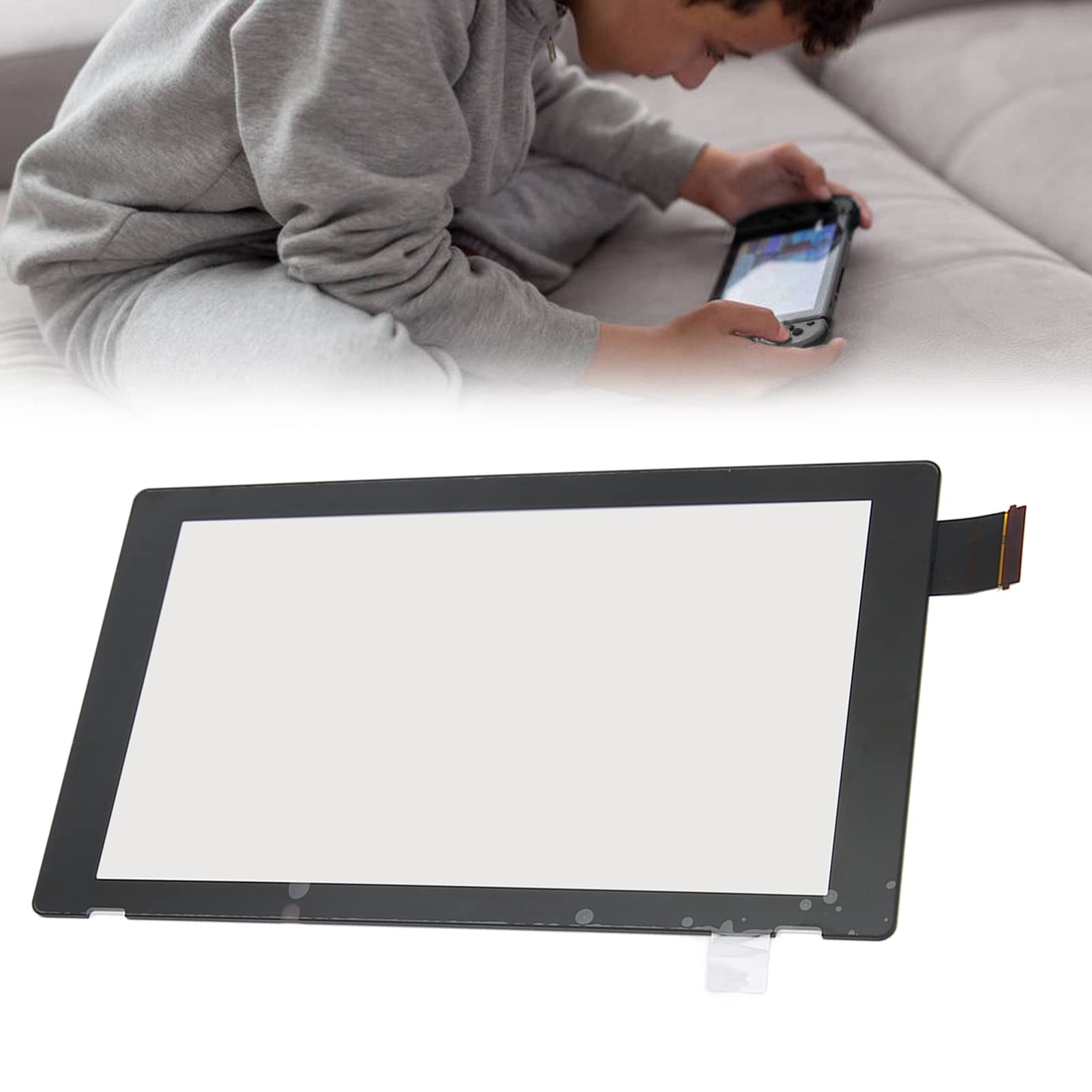 ASHATA Pantalla LCD de Repuesto para, Repuesto de Cristal de Pantalla Táctil Digitalizador para Piezas de Reparación de Pantalla Táctil, Pantalla Táctil LCD para Consola