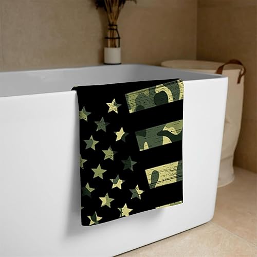 Miniatura 4 de IRegina Toalla de playa súper ligera con patrón colorido, a prueba de arena, manta de playa multiusos (verde militar, B)