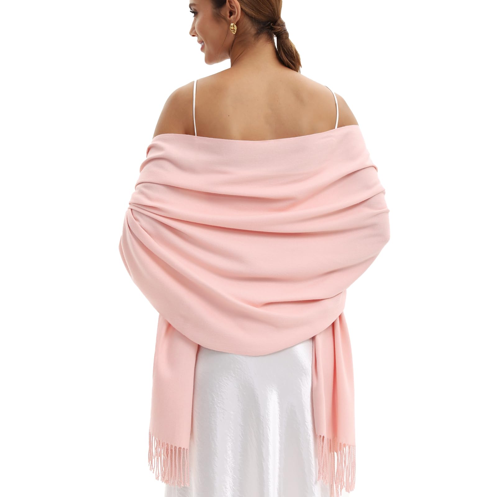 Pashmina Scarf and Shawl - Soft Women Pashminas Wrap for Wedding Evening Party (20 Colors)