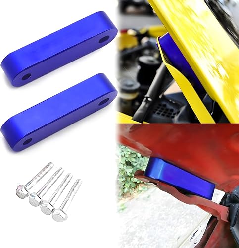 Miniatura 3 de Kit de elevador espaciador de capó de automóvil, kit de modificación de espaciador de ventilación de ventilación frontal de aleación de aluminio,