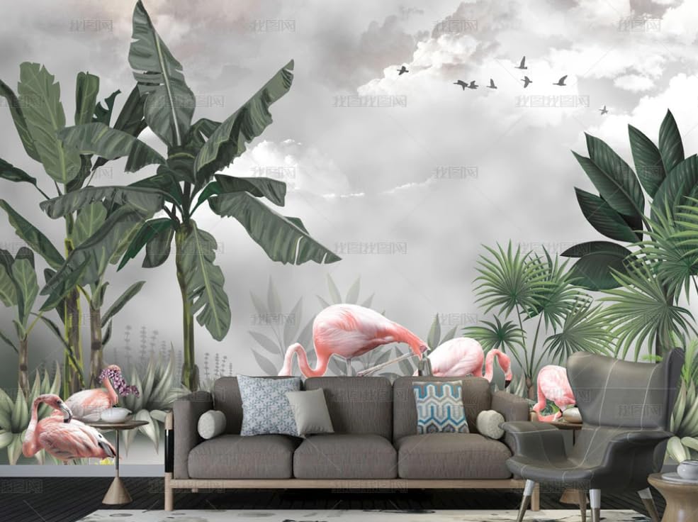 Papier peint intissé panoramique nature avec poster géant mural plante 350x256