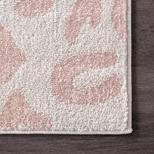 Alfombra decorativa Leopard Print 120x72 cm rosa miniatura 4