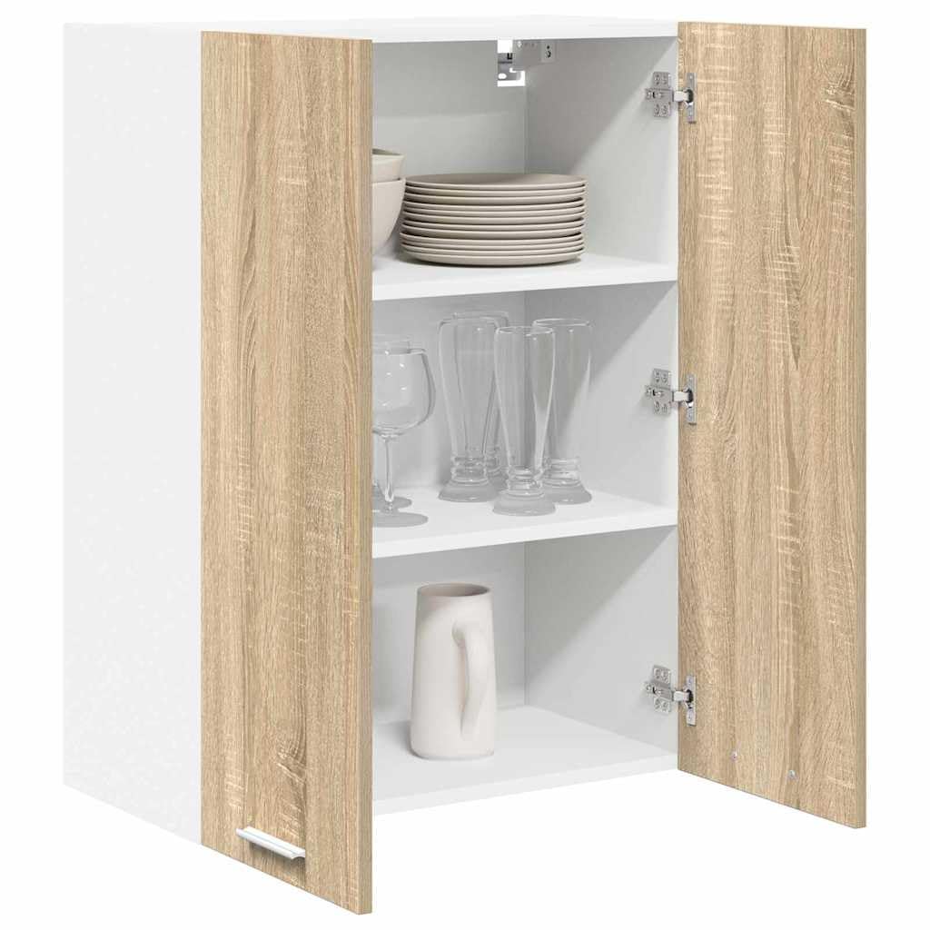 Hängeschrank Sonoma-Eiche, 60x31x80 cm, Holzwerkstoff, mit 2 Türen, Küchenschrank für Küche, Speisekammer & Lagerung, langlebig & modern