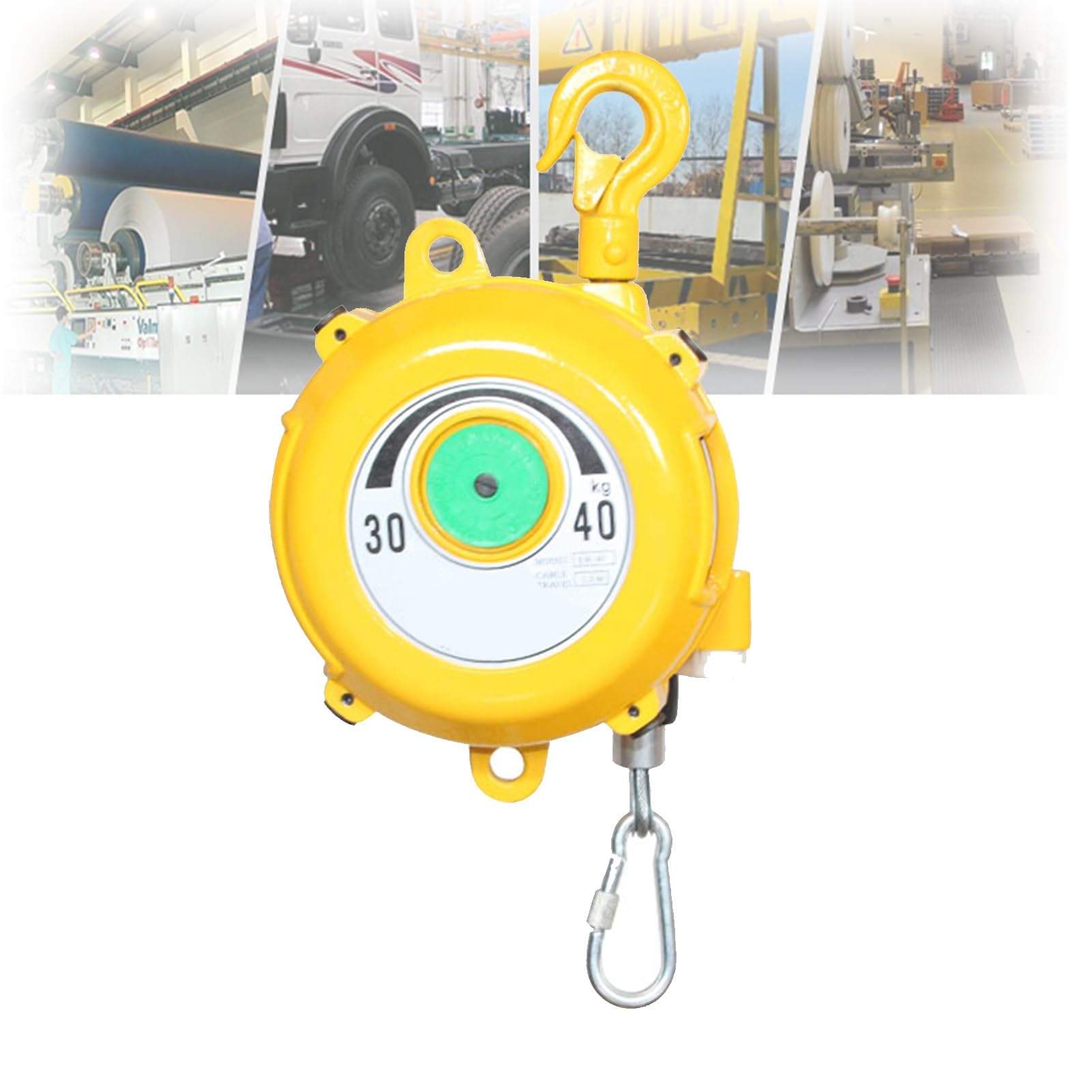 HYQOUKLR Telescopic Spring Balancer, Spring Balancer With Hook And 1.5M Wire Rope For Multiple Load Ranges(30-40kg)