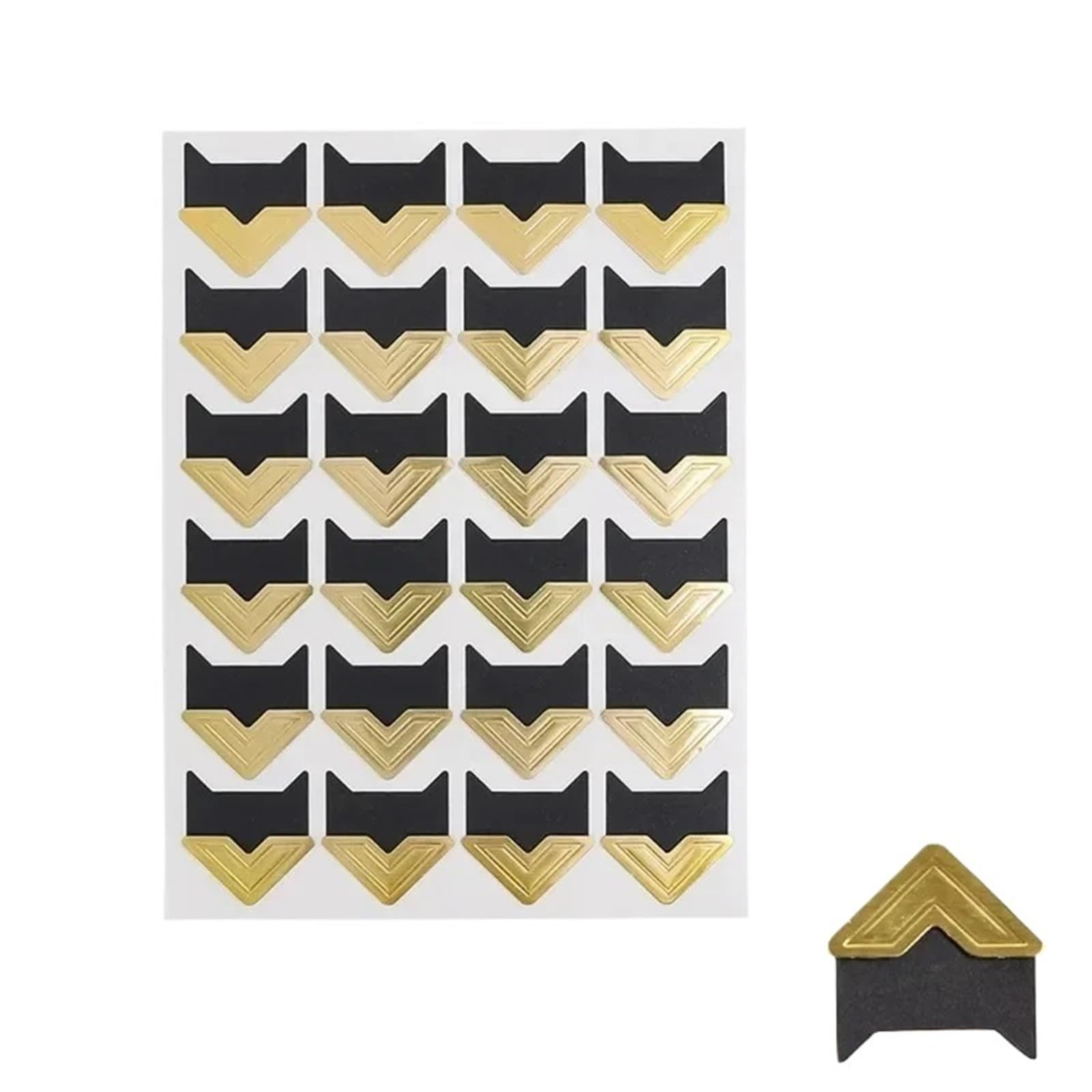 Gwyzax Self Adhesive Photo Corners 240-2400PCS Photo Corner Sticker Kraft Paper DIY Vintage Stickers for Self-Adhesive Photoes Album Scrapbooking(Gold-2400pcs)