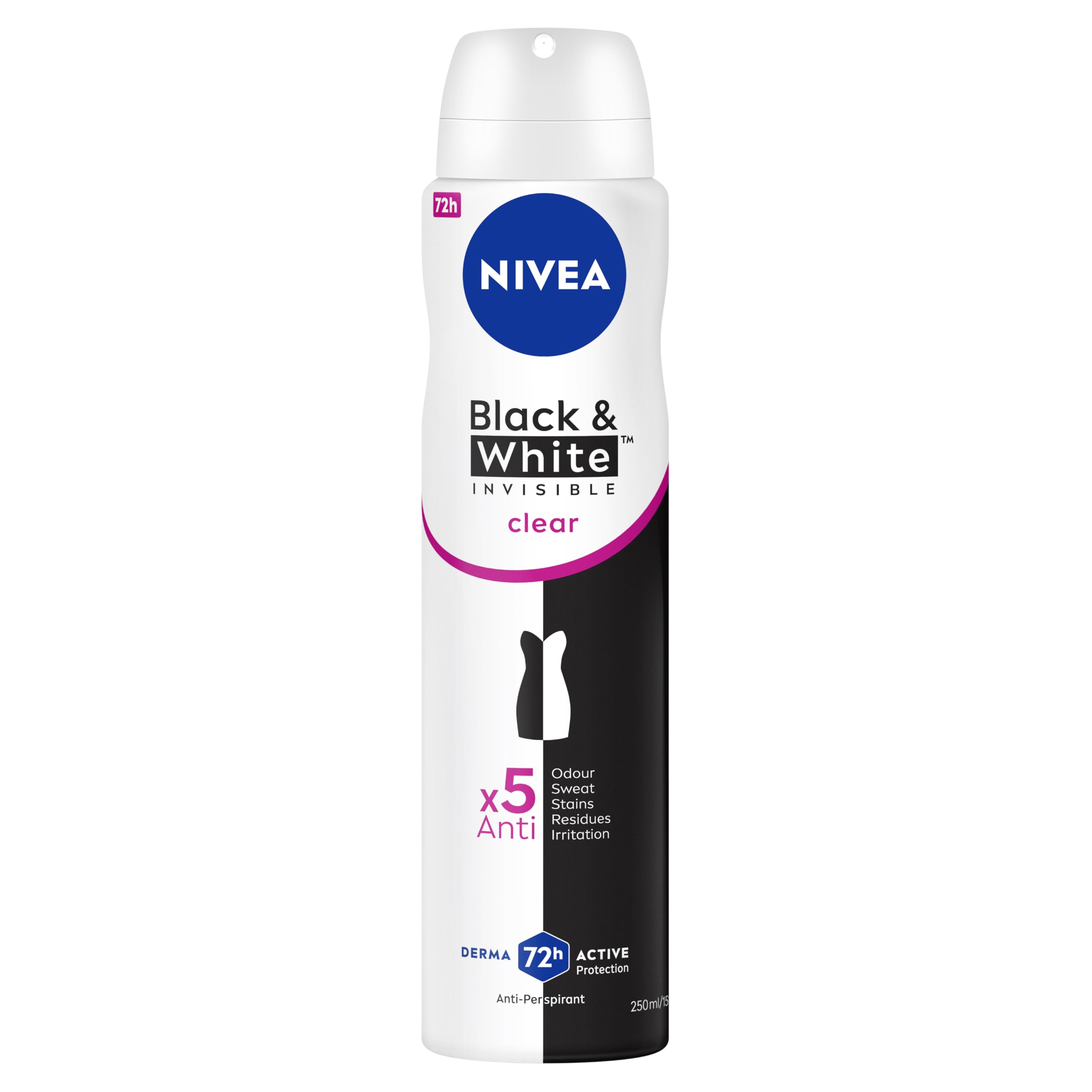 Nivea Black & White Invisible Original Deodorant Spray 250Ml