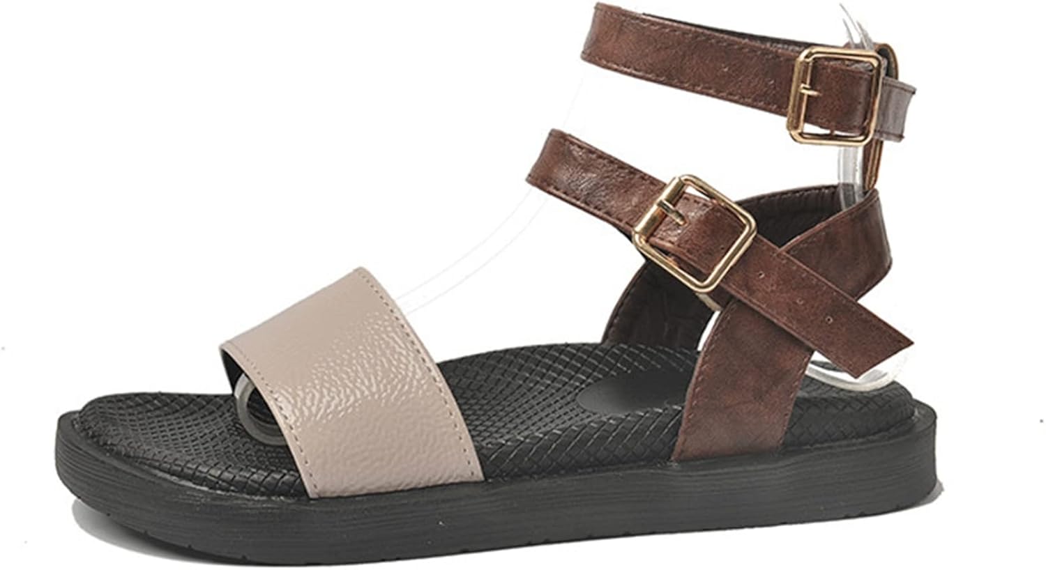 bagad 厚底サンダル レディースさんだる アンクルストラップ バックル 夏用 オープントゥ 外履き ビーチサンダル ローマ風 スポーツサンダル 運動靴 フラット プラットフォーム クッション 履き心地 個性的 ブラウン ホワイト 81 Off bagad 厚底サンダル レディースさんだる アンクルストラップ バックル 夏用 オープントゥ 外履き ビーチサンダル ローマ風 スポーツサンダル 運動靴 フラット プラットフォーム クッション 履き心地 個性的 ブラウン ホワイト 81 Off