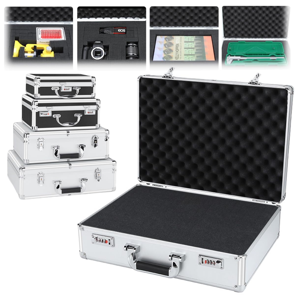 Amazon.co.jp: アタッシュケース アルミ パスワードボックス 展示用箱