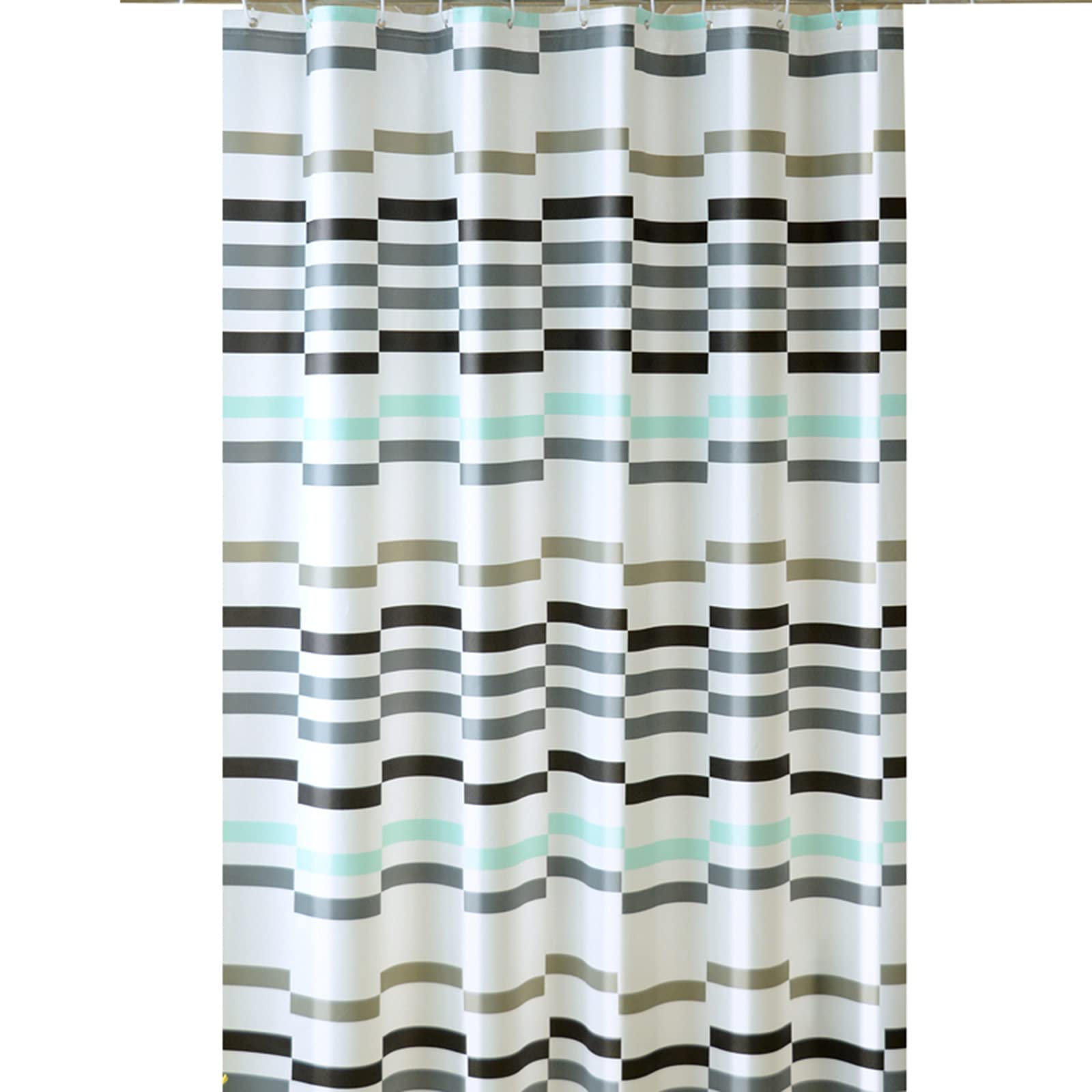 Rideau de douche imperméable hôtel blanc opaque 180x180 cm