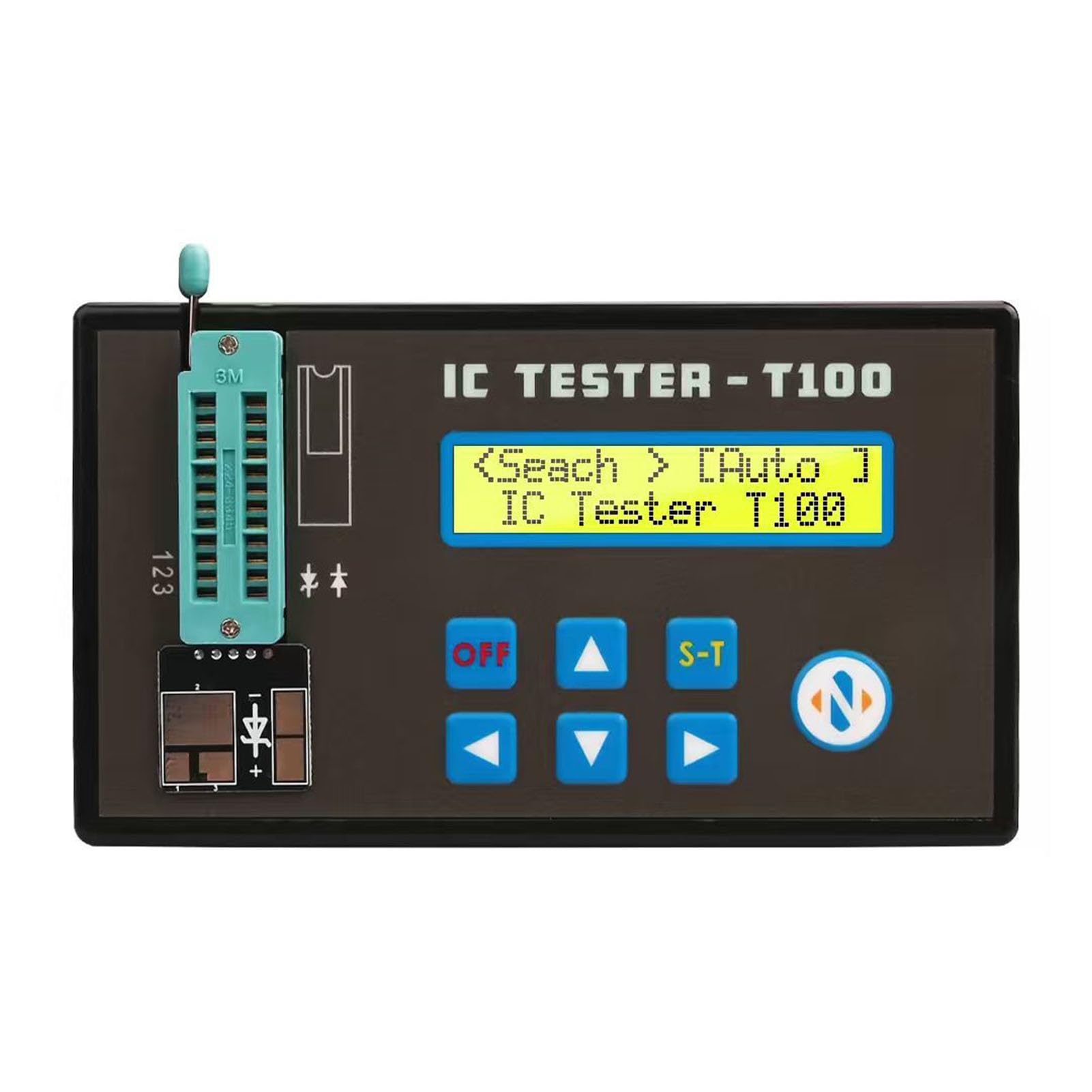 Tester per Circuiti Integrati Misuratore di Transistor IC Multifunzionale per Ingegneri Microelettronici ABS 2 unità
