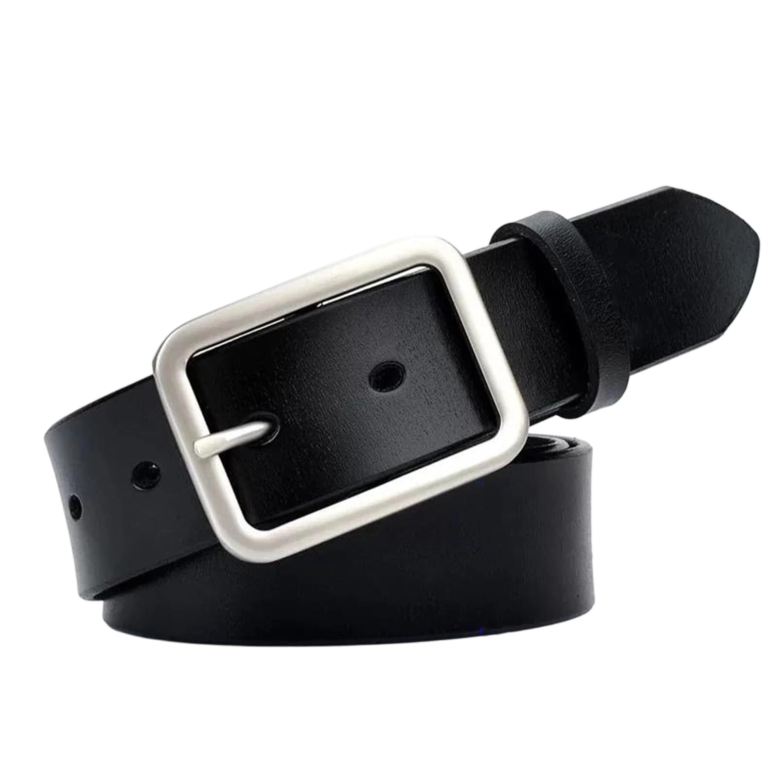 Yeuyyben Correa de cintura unisex de cuero estilo vintage con hebilla de hebilla para hombres y mujeres