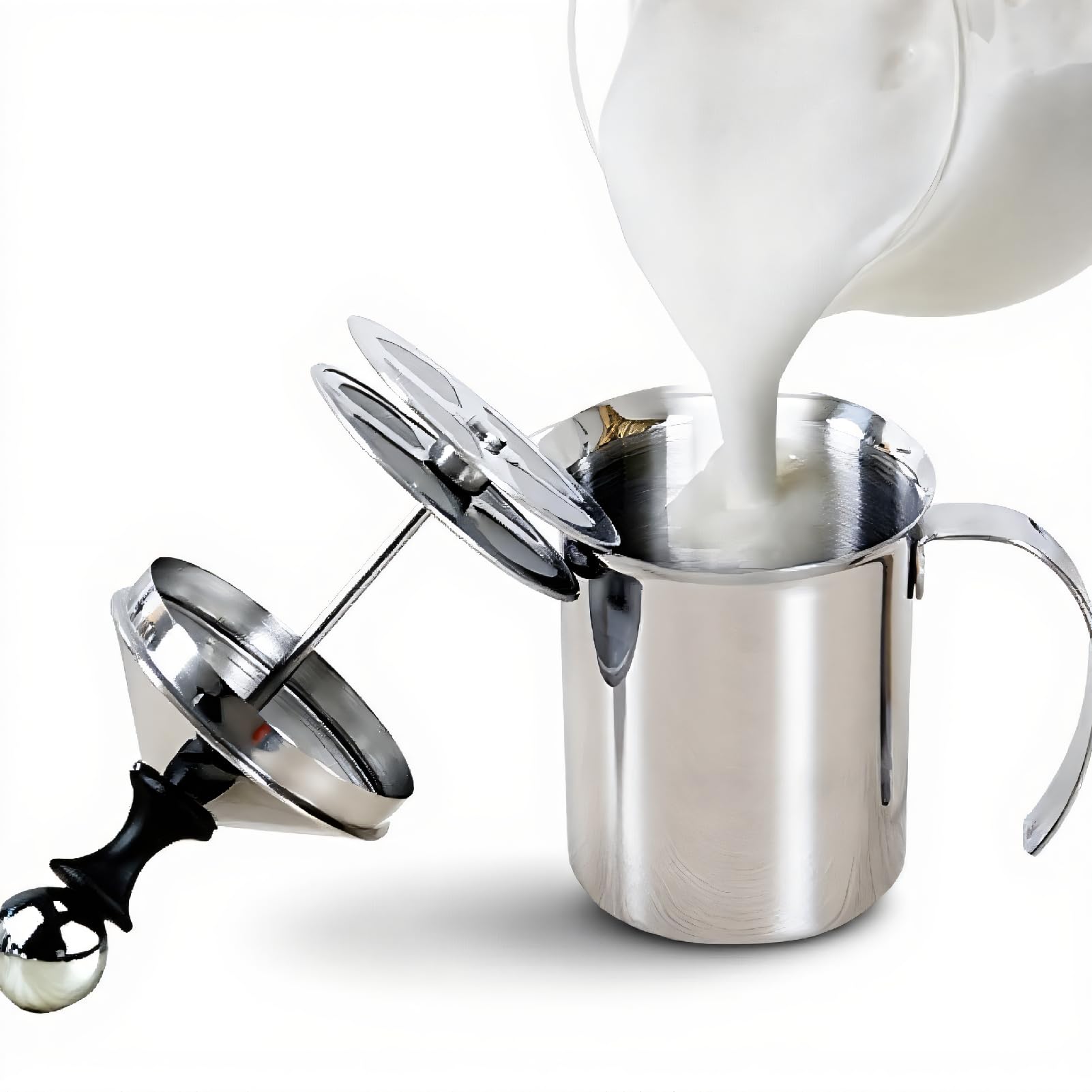 Manual Milk Frother - Cappuccino Latte Maker -1