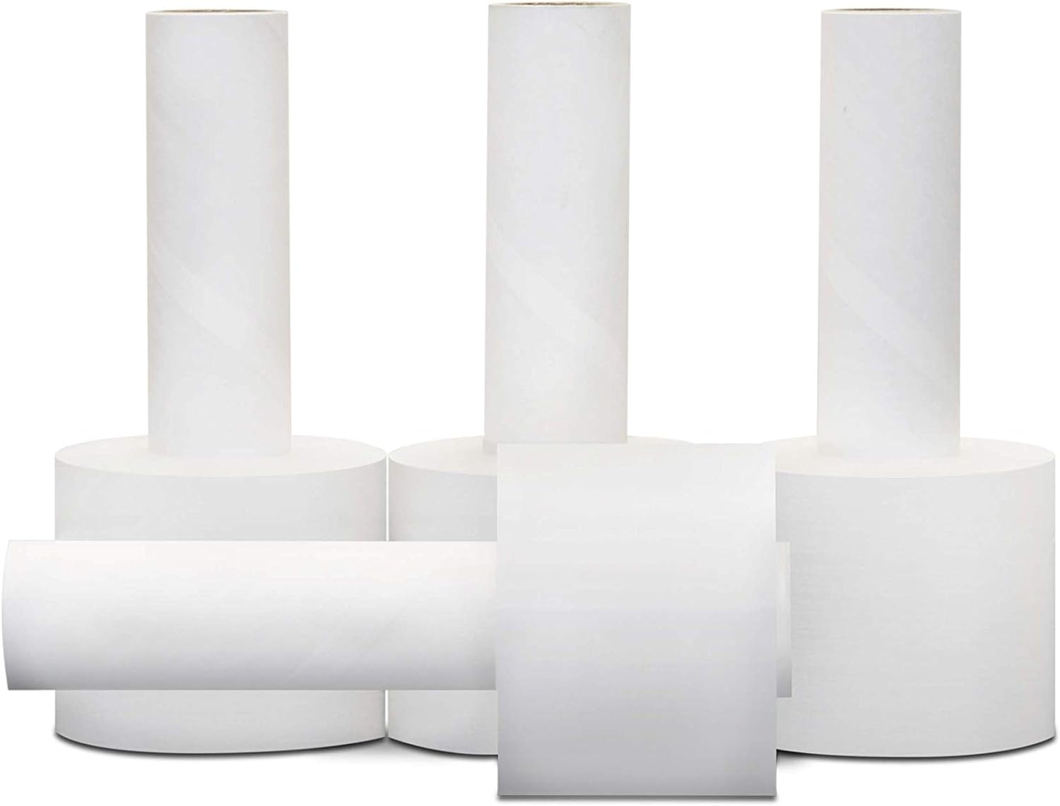 Mini Stretch Wrap for packing with Handles, 1296 Pack, Packing wrap plastic roll also a pallet wrap with Spinner Handle, 3 Inch x 1000 Feet, Durable Clear Plastic wrap for moving, 80 Gauge