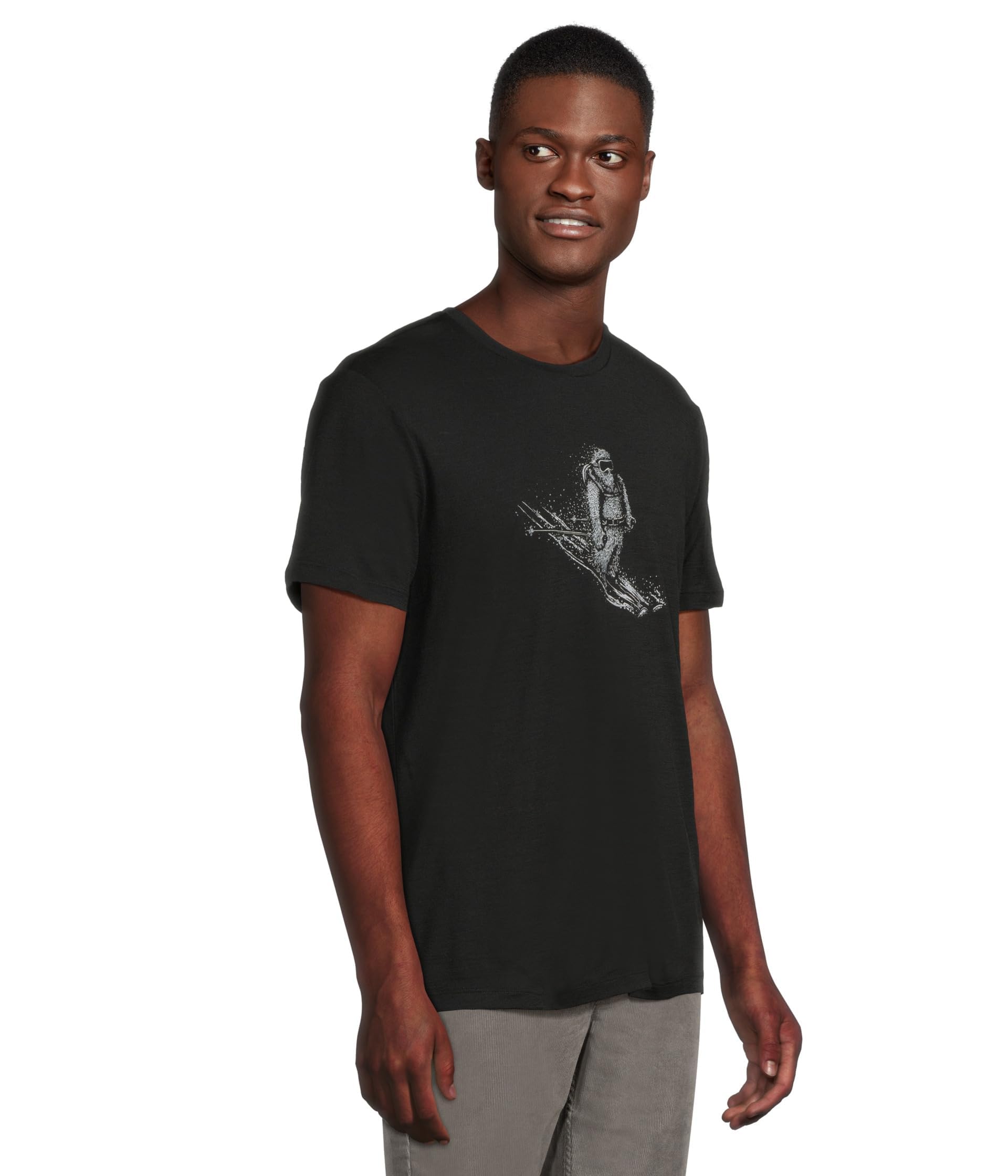 Men Merino 150 Tech Lite SS Tee Skiing Yeti 001 BL