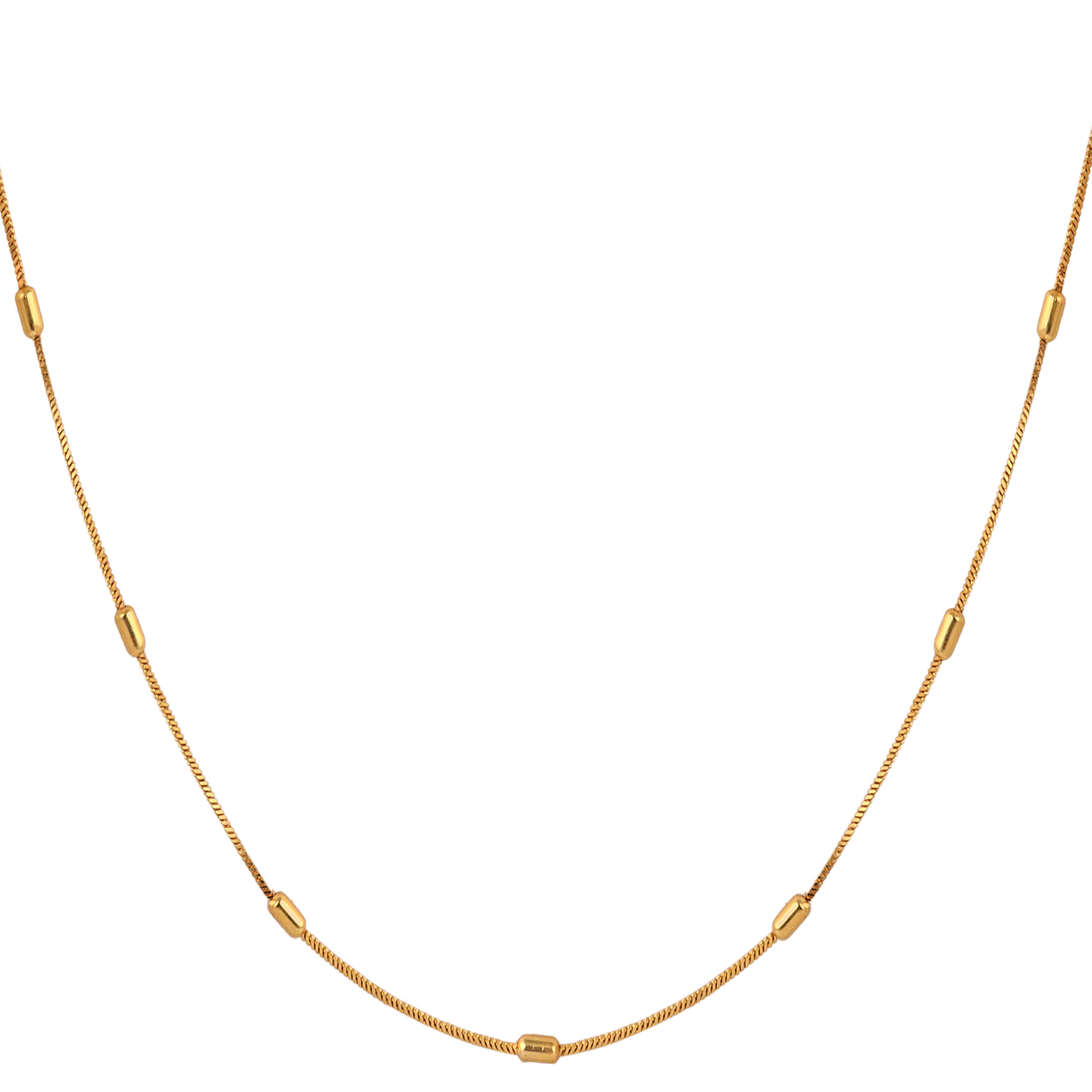Mesmerizing Thin Gold Plated Gold Chain For Unisex 24 Inches-image-24