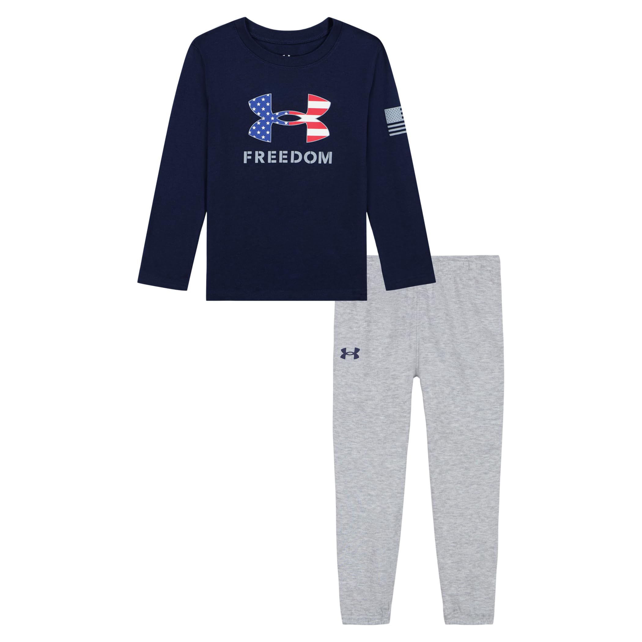 Under Armour Boys' 2-Piece Long Sleeve T-Shirt and Fleece Pants Set, Outdoor Collection