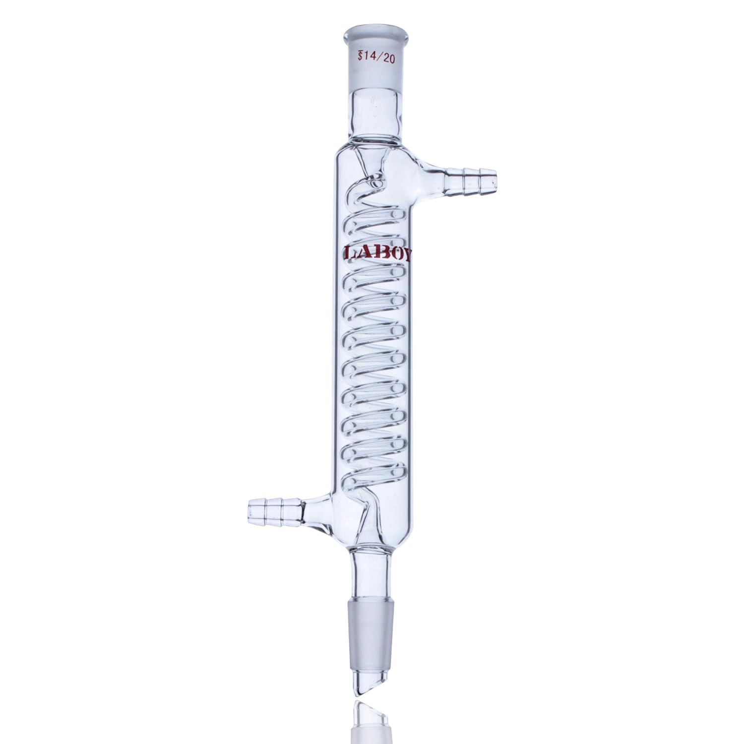 Laboy Glass Graham Condenser Coiled with 14/20 Joints 120mm