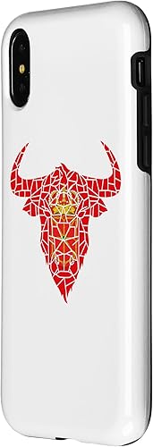 Vista 8 de iPhone XR Bull Head Navarra Flag Mosaic St Fermin Viva San Fermín Case