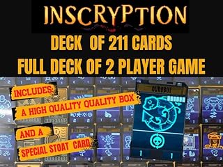 Inscryption Card Game with 211 Laminated Cards. Fully Eligible for 2 Player Game
