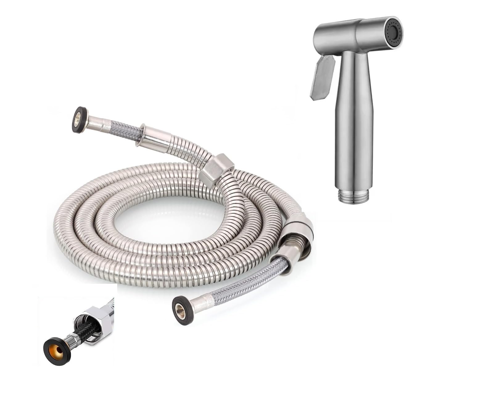 Cabezal de ducha de mano Jet Shattaf con manguera de 150 cm para WC