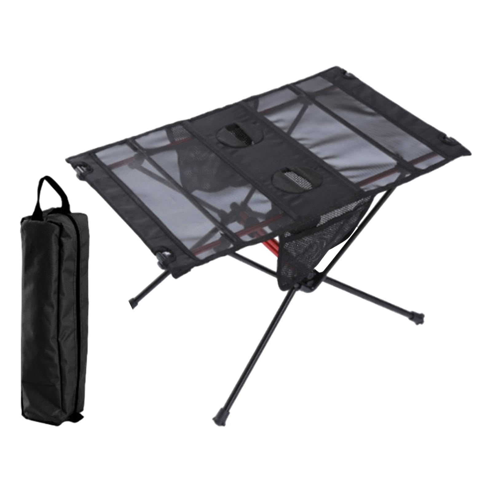 Tavolo da campeggio pieghevole, versatile e portatile, tavolo pieghevole da spiaggia, stabile e robusto, tavolino pieghevole per campeggio, picnic, pesca | Tavolo da Escursionismo Per Interno Esterno Terrazza Giardino Cortile Spiaggia Campeggio Picnic Pes