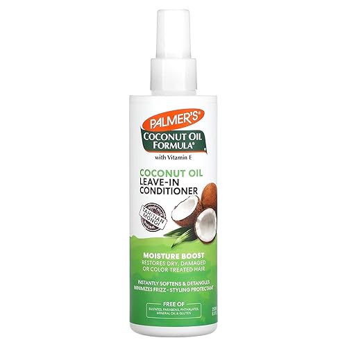 Palmer’s Coconut Oil Leave‑In Conditioner 250 ml – Moisture Boost, Detangling Spray for Dry, Damaged & Colour‑Treated Hair – Frizz Control, Sulfate‑Free, Natural Tahitian Monoi & Vitamin E.