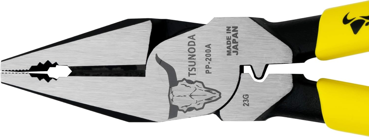 Tsunoda PP-200A, High-Leverage Combination Pliers 8-inches (200mm)