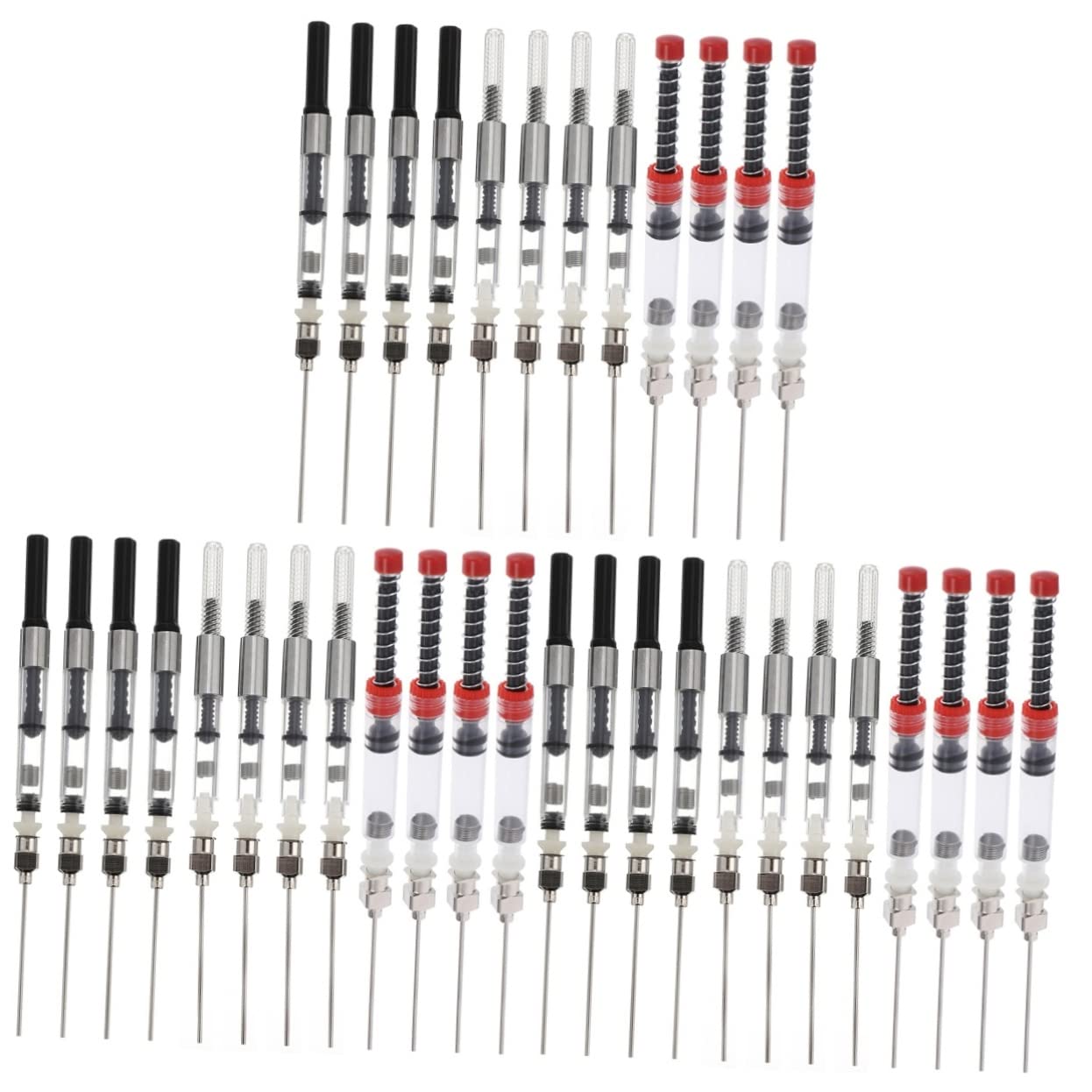 DOITOOL 3 Sätze Füllfederhalter Tintenkonverter Teilig Tragbar Und Leicht Einfache Handhabung Für Müheloses Nachfüllen Von Hochwertiges Und Edelstahlmaterial Für Verschiedene 12 Stück * 3