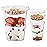 12 oz Clear Plastic Parfait Cups with Insert 3.25oz & Flat Lids No Hole - (20 Sets) Yogurt Fruit Parfait Cups for Kids, for Dips and Veggies, Take Away Breakfast and Snacks. No Leaking