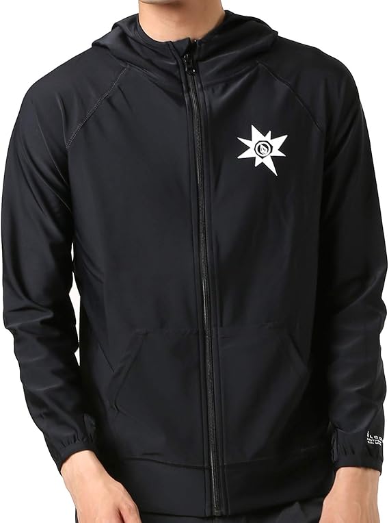 Amazon Co Jp ヴォルコム メンズ ラッシュガード パーカー 高機能carvico Ng0 Jpn Cacel Hist L S 海 おしゃれ 水陸両用 ファッション