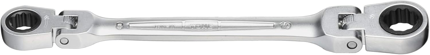 Tone RMFW-0810 Double Oscillating Ratchet Wrench with 2 Sides Width: 0.3 x 0.4 inches (8 x 10 mm)