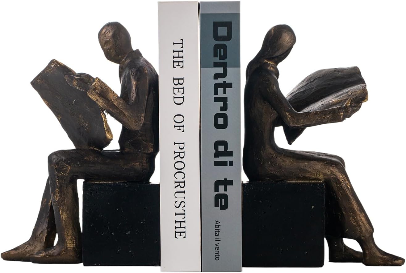 Lukitas Sujetalibros decorativos para libros de lectura, resistente antideslizante, accesorios de decoración del hogar vintage para estudio,