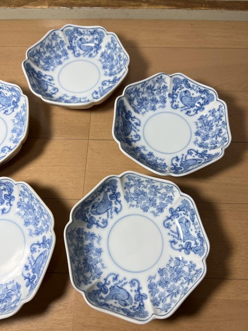 Amazon | 584 深川製磁 花鳥 皿 5客 | ノーブランド品 | 小皿 