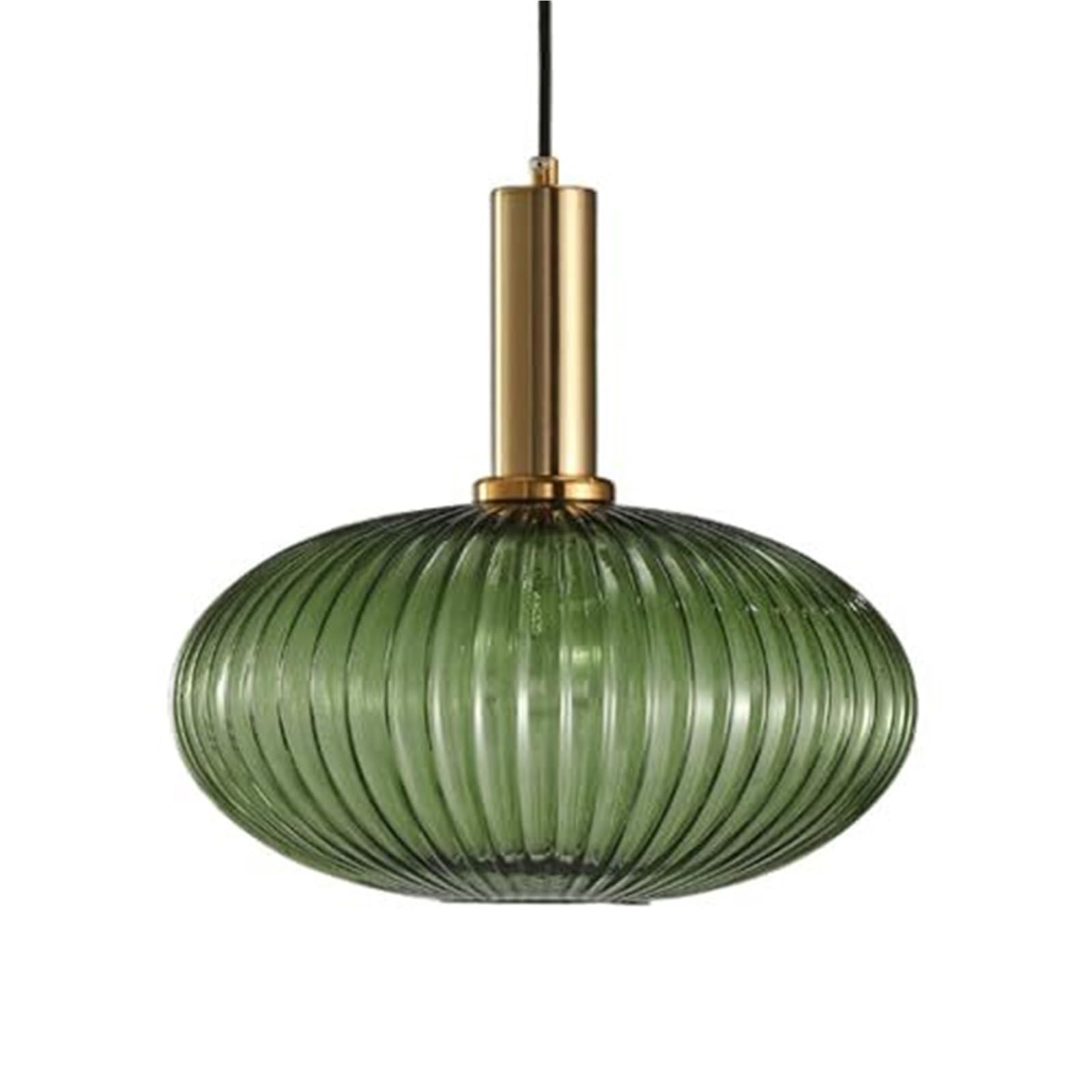 KHUKHU Nordic Industrial Style Chandelier, Creative Personality Glass Pendant Lamp, E26 Screw Ceiling Light Fixtures, Living Room Bedroom Bar Decoration Hanging Light(Green)