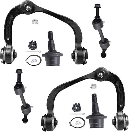 Miniatura 37 de Detroit Axle - Kit de suspensión delantera RWD para Chrysler 300 Dodge Charger Challenger Magnum 2 brazos de control superior con rótulas 2 rótulas