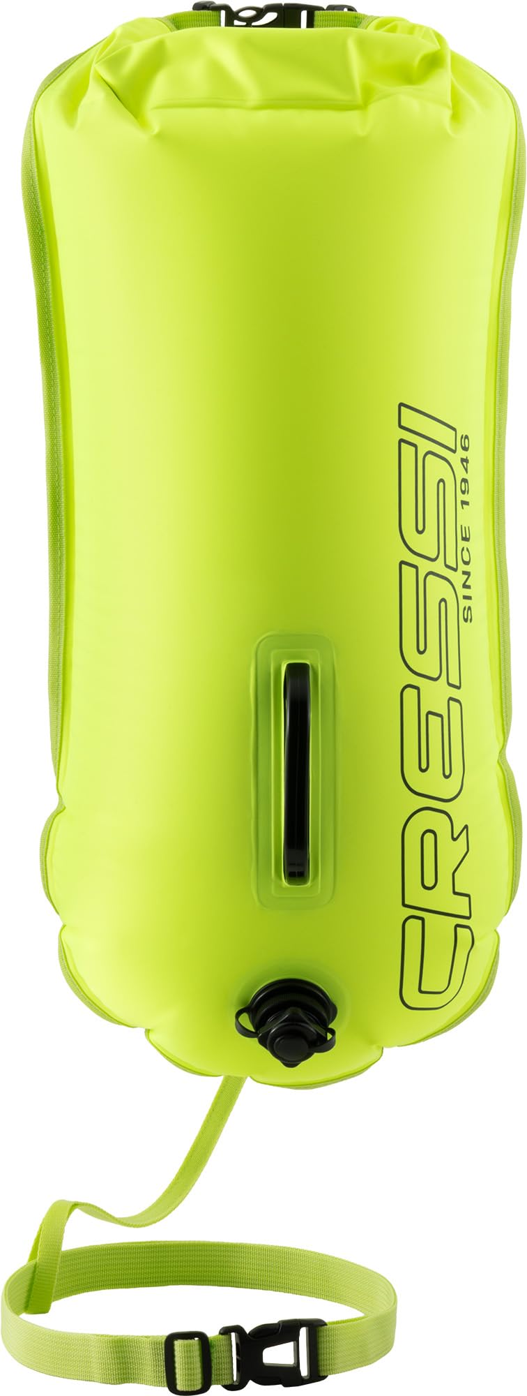 CRESSI since 1946 - Glide Pro Swim Buoy - Signaling Buoy, Inflatable, High Visibility and Practical, for Swimmers, Snorkelers, and Triathletes during Activities in the Sea or Open Water - Fluo - 28L