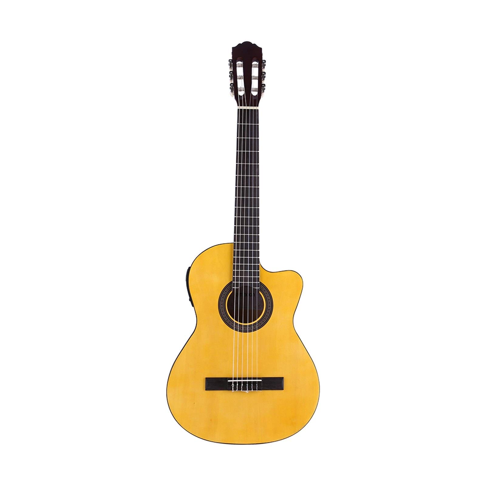 フォークギター Amazon.co.jp: 39インチ6弦曲げられたコーナーEQクラシック