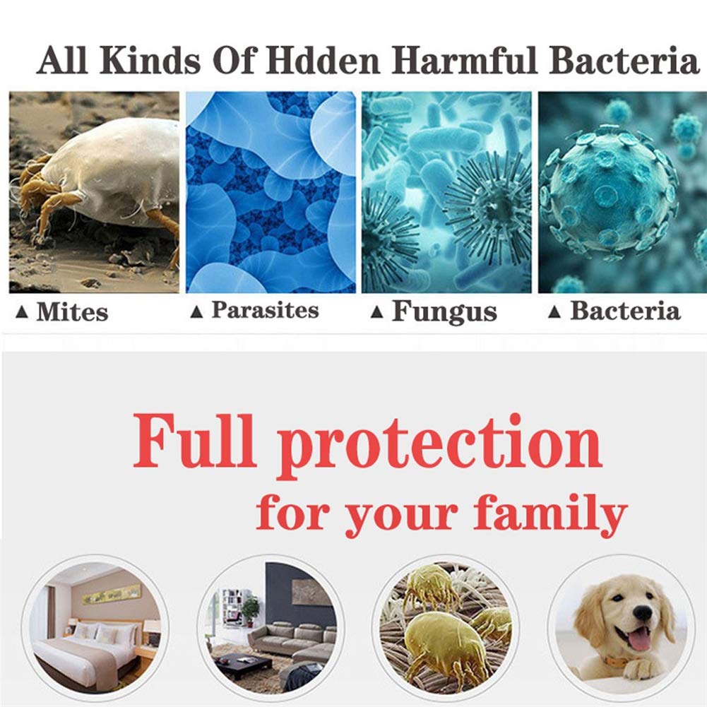 Esterilizar de mano LED de luz UV-C, USB recargable de la lámpara UV Inicio Luz Ultravioleta Filtro portátil para viajes de Hogares mascotas Aire