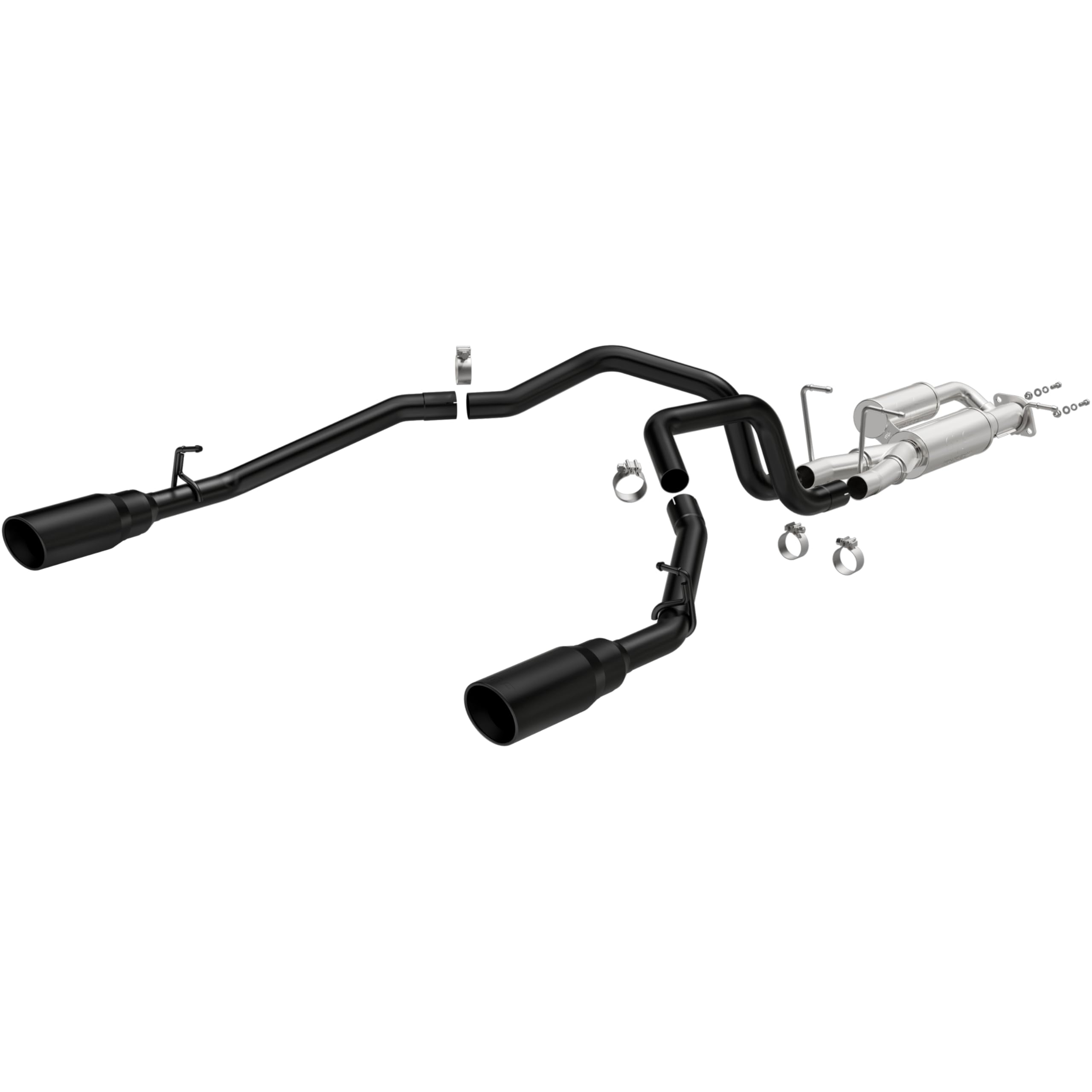 MagnaFlow Performance Exhaust System 19685: Cat-Back, SPEQ Series, For 2025 RAM 1500 I6 3.0L, Dual Split Rear Exit, Black Coated