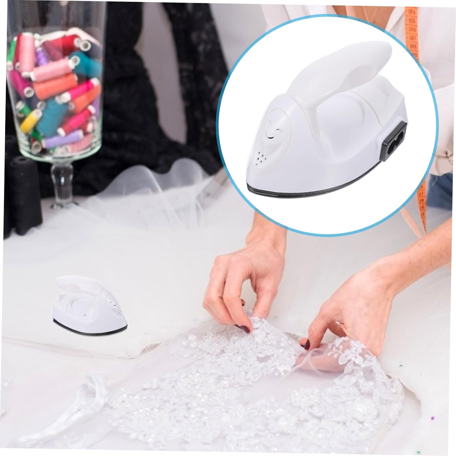 VALICLUD 110v Portable Heat Press Iron Press Small Heat Transfer Machine Constant Temp Easy to Use