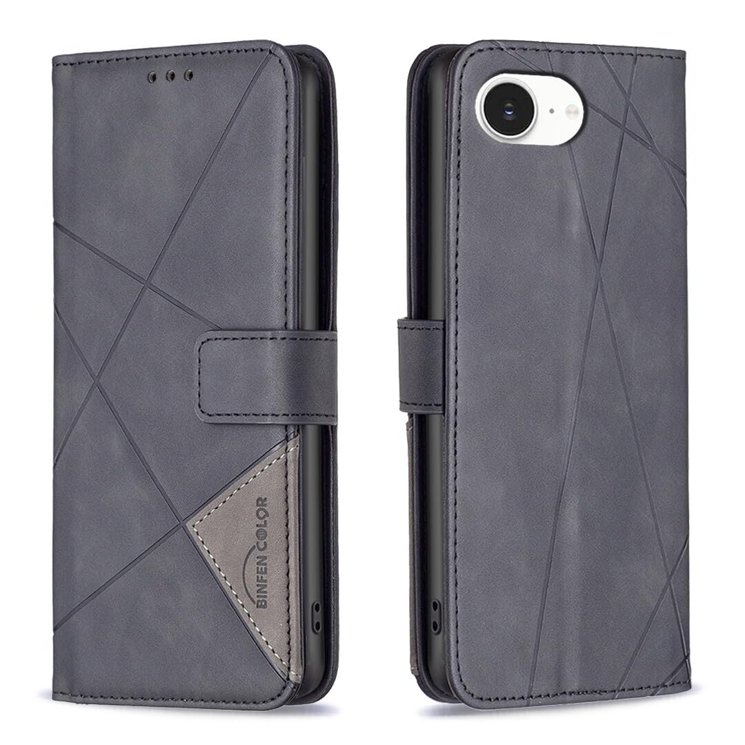 Coque iPhone 17e à rabat noir pour protéger l'écran des rayures