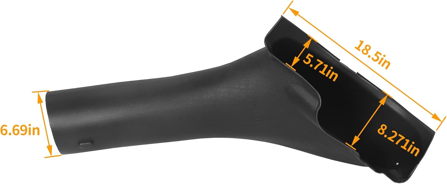 HECASA 46" Bagger Chute for Grass Catcher Lawn Mower Riding Mower Lower Chute Deck Grass Catcher Compatible with Craftsman Replacement for 405455, 532405455 ABS Plastic