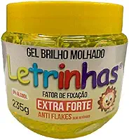 Gel Fixador Brilho Molhado Amarelo Pote 235 gr (LETRINHAS)