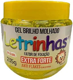 Gel Fixador Brilho Molhado Amarelo Pote 235 gr (LETRINHAS)