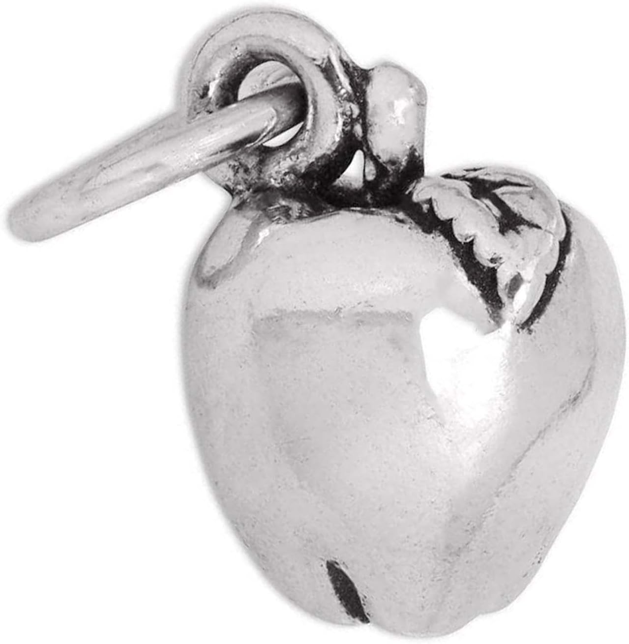 Apple Fruit 3D 925 Solid Sterling Silver Charm Pendant Bracelet Jewelry Making Supply