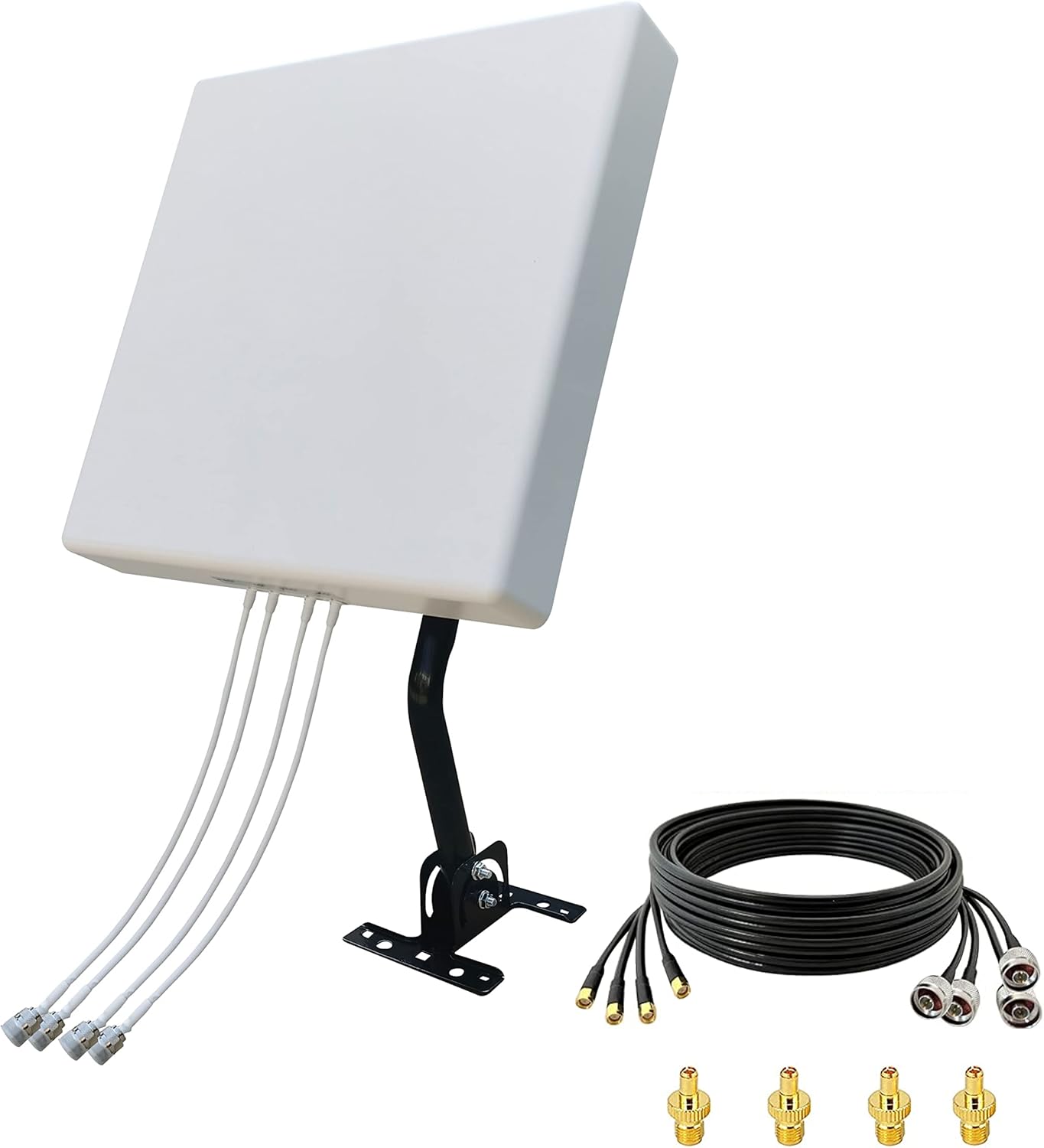 SIGNALPLUS External 4x4 MIMO Antenna for T-Mobile, Panel Antennas with SMA TS-9 10meters Cable/J